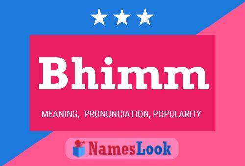 ملصق اسم Bhimm