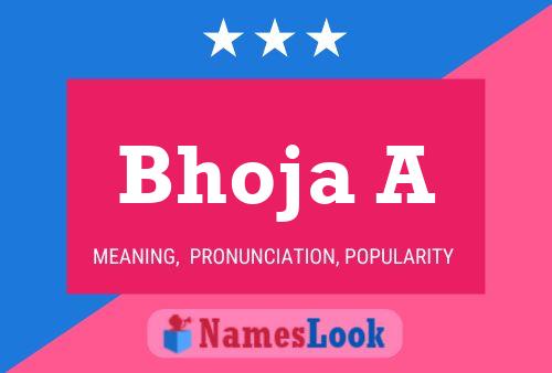 ملصق اسم Bhoja A