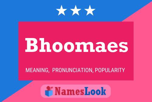 ملصق اسم Bhoomaes