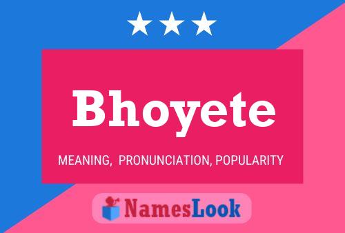 ملصق اسم Bhoyete