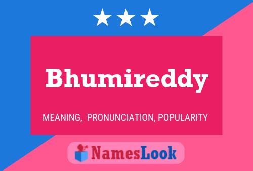 ملصق اسم Bhumireddy