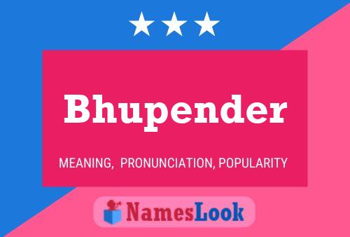 ملصق اسم Bhupender