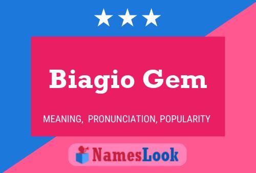 ملصق اسم Biagio Gem