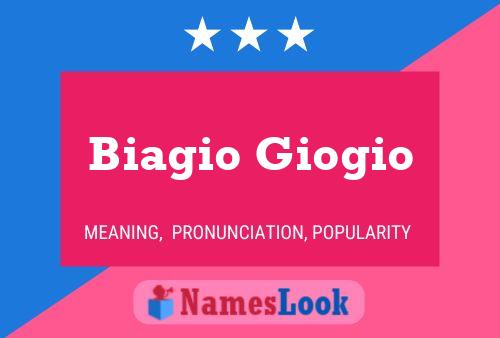 ملصق اسم Biagio Giogio