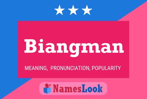 ملصق اسم Biangman