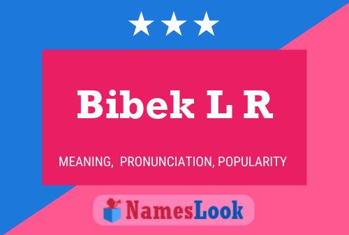 ملصق اسم Bibek L R