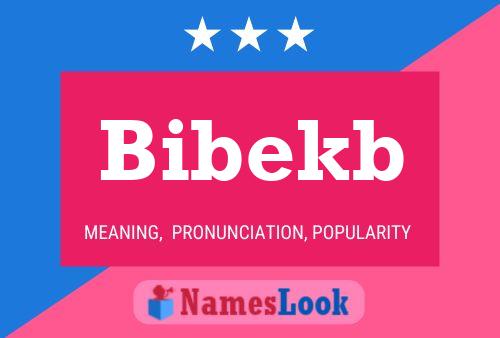 ملصق اسم Bibekb