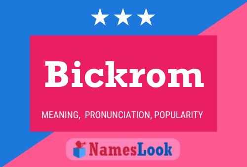 ملصق اسم Bickrom