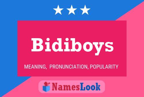 ملصق اسم Bidiboys