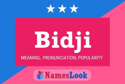 ملصق اسم Bidji