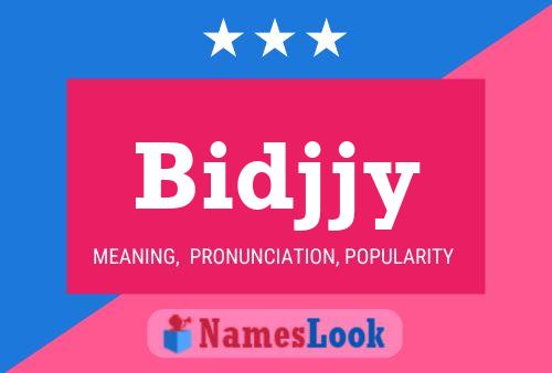 ملصق اسم Bidjjy