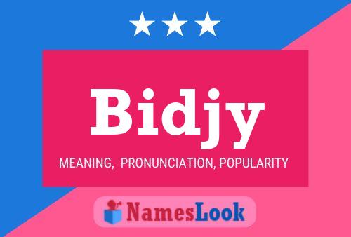 ملصق اسم Bidjy