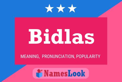 ملصق اسم Bidlas