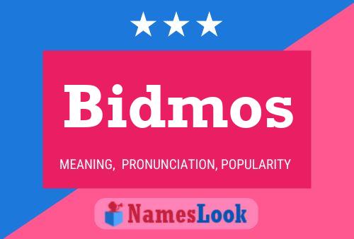 ملصق اسم Bidmos