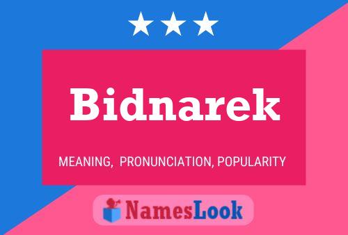 ملصق اسم Bidnarek