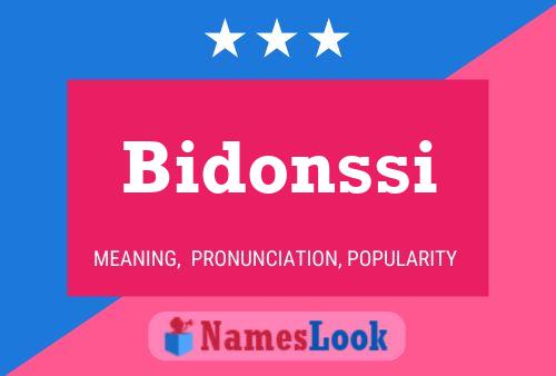 ملصق اسم Bidonssi