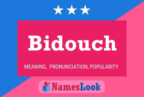 ملصق اسم Bidouch