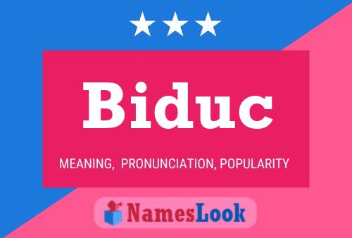 ملصق اسم Biduc