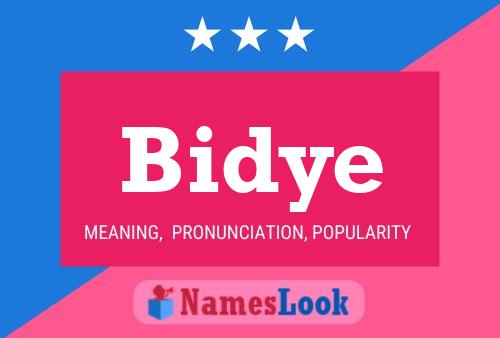 ملصق اسم Bidye