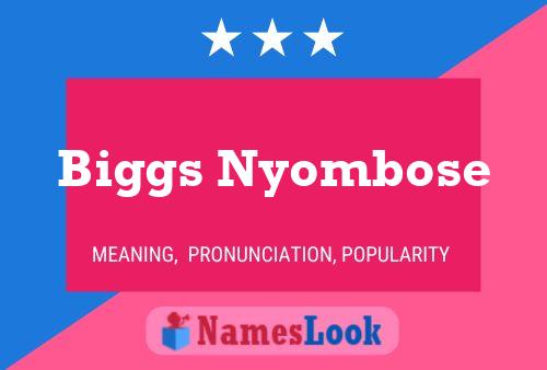 ملصق اسم Biggs Nyombose