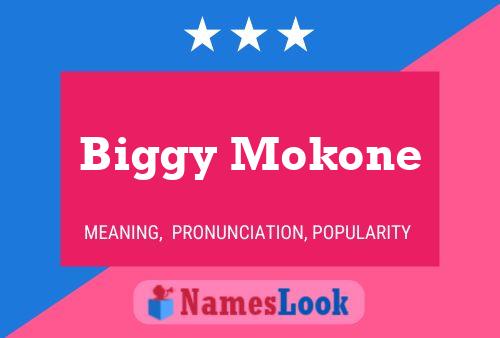 ملصق اسم Biggy Mokone