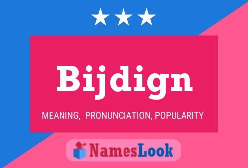 ملصق اسم Bijdign