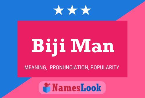 ملصق اسم Biji Man