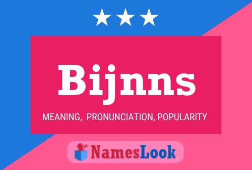 ملصق اسم Bijnns