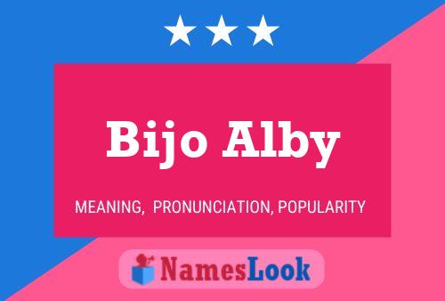 ملصق اسم Bijo Alby