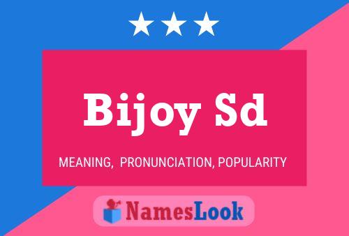 ملصق اسم Bijoy Sd