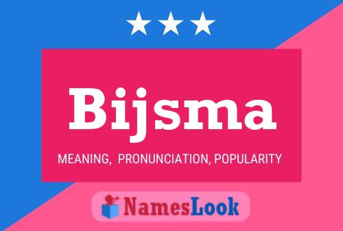 ملصق اسم Bijsma