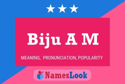 ملصق اسم Biju A M