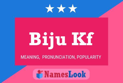 ملصق اسم Biju Kf