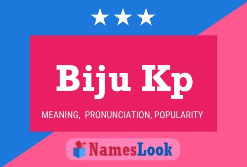 ملصق اسم Biju Kp