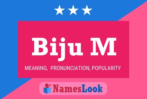 ملصق اسم Biju M