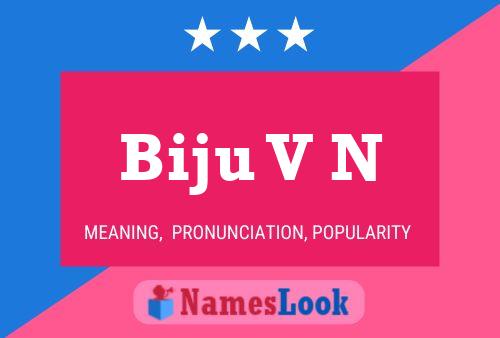 ملصق اسم Biju V N