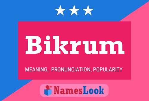 ملصق اسم Bikrum