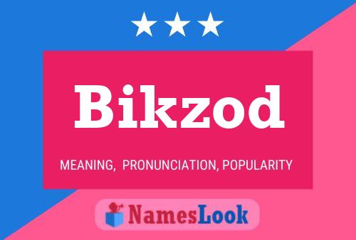 ملصق اسم Bikzod