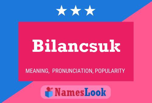 ملصق اسم Bilancsuk