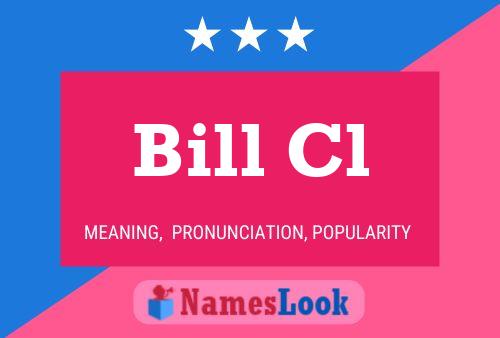 ملصق اسم Bill Cl