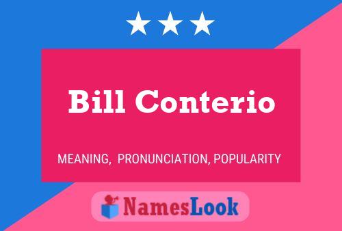 ملصق اسم Bill Conterio