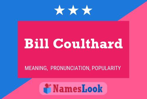 ملصق اسم Bill Coulthard