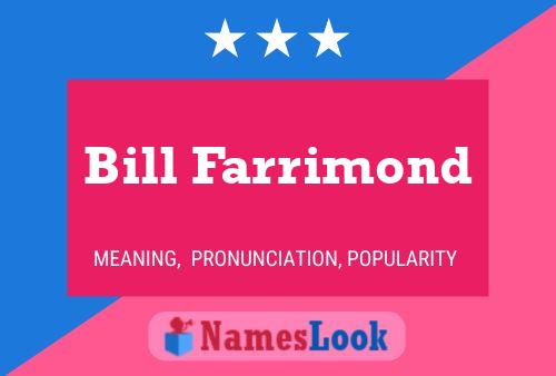 ملصق اسم Bill Farrimond