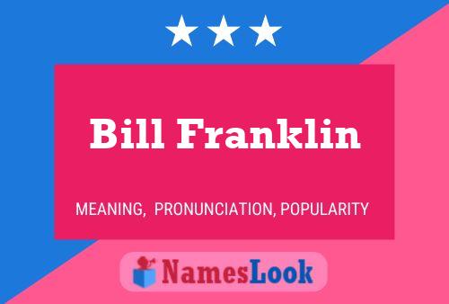 ملصق اسم Bill Franklin