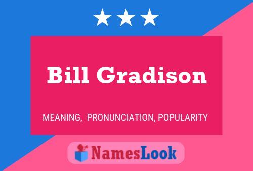 ملصق اسم Bill Gradison