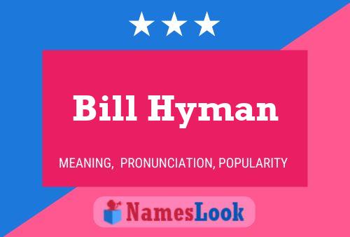 ملصق اسم Bill Hyman