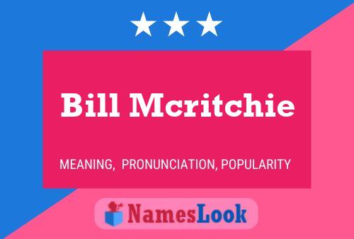 ملصق اسم Bill Mcritchie