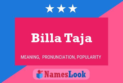 ملصق اسم Billa Taja