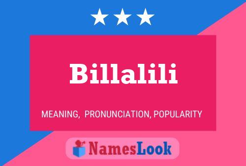 ملصق اسم Billalili