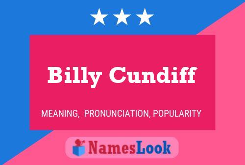 ملصق اسم Billy Cundiff